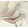 Bouche peu profonde Chaussures de mariage de mariage brillant